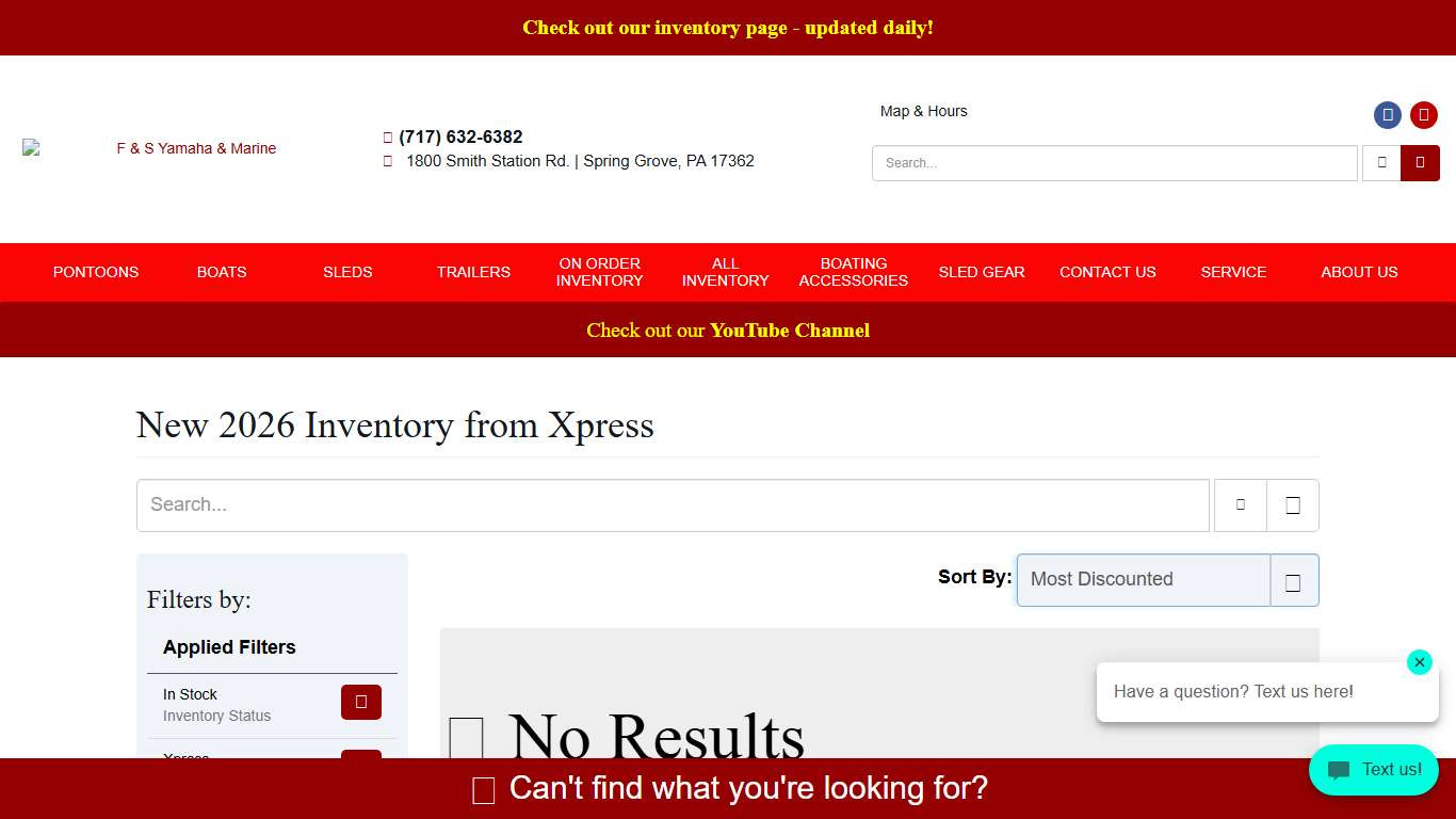 New 2026 Inventory from Xpress F & S Yamaha & Marine Spring Grove, PA (717) 632-6382